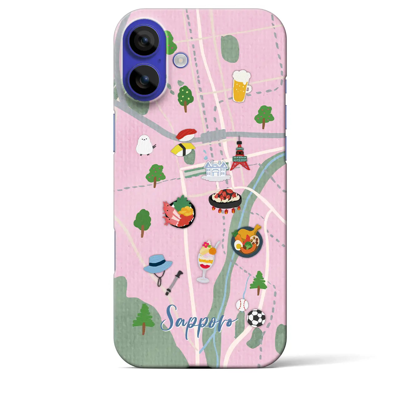 【札幌】Walk & Eat iPhoneケース(バックカバータイプ)