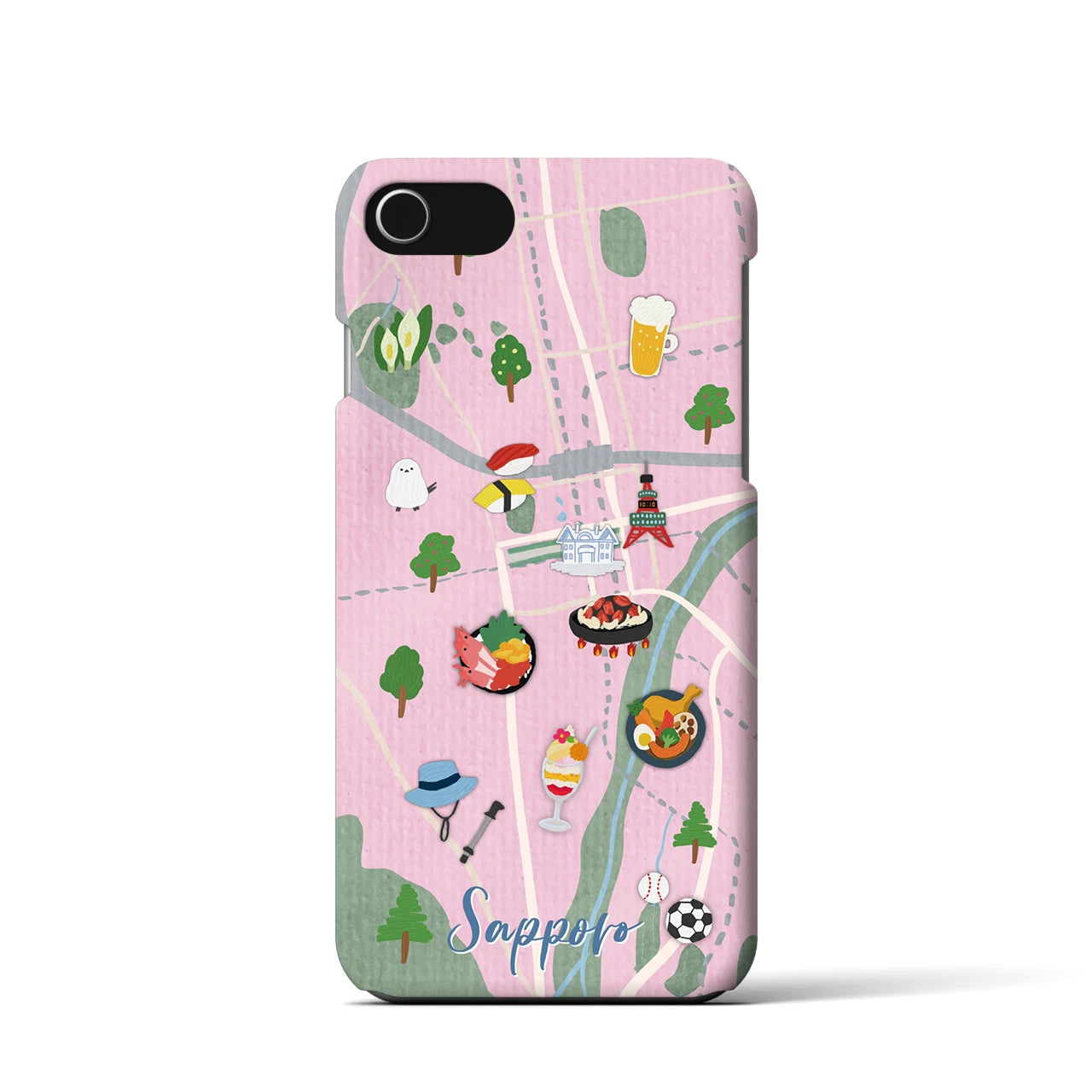 【札幌】Walk & Eat iPhoneケース(バックカバータイプ)