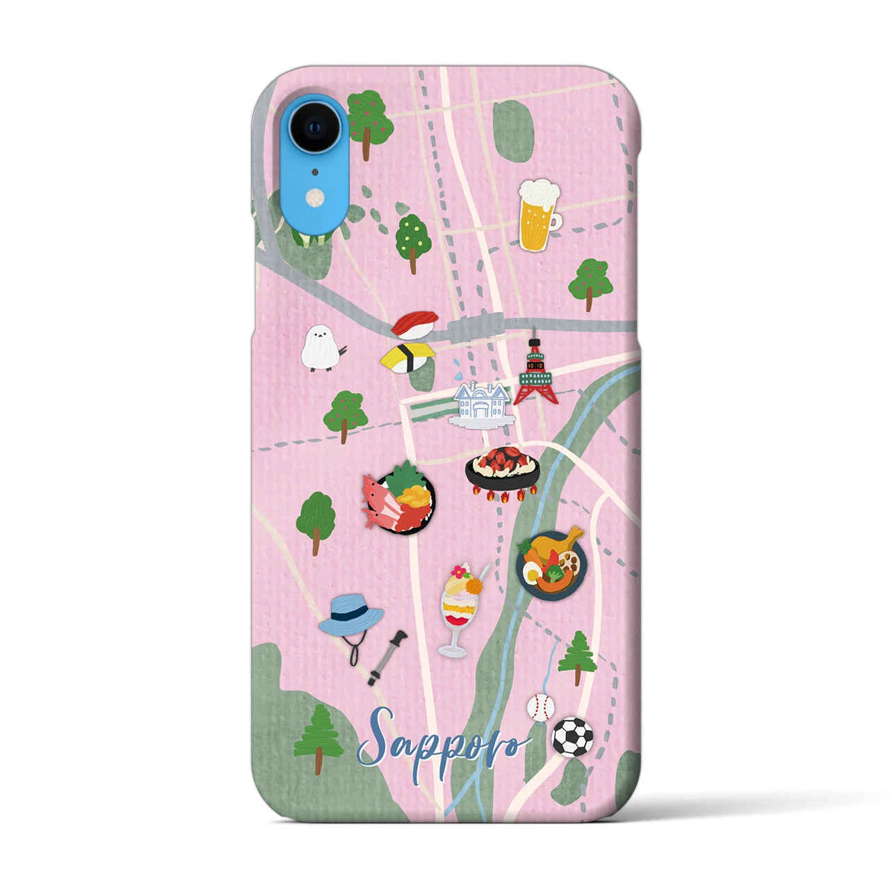 【札幌】Walk & Eat iPhoneケース(バックカバータイプ)