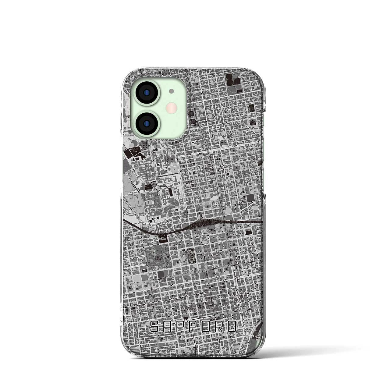 【札幌2(北海道)】地図柄iPhoneケース(クリアタイプ)