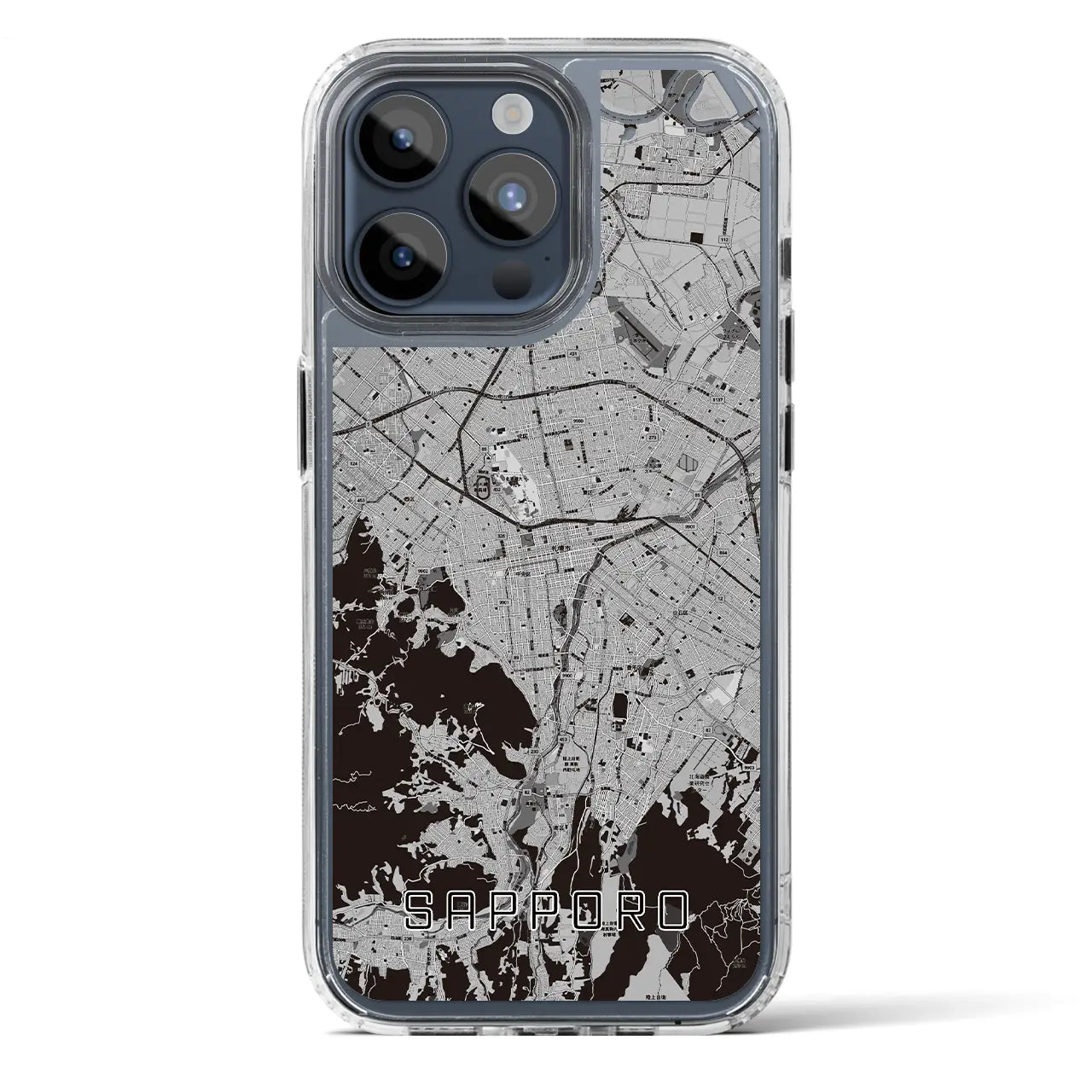 【札幌3(北海道)】地図柄iPhoneケース(MagSafeタイプ)