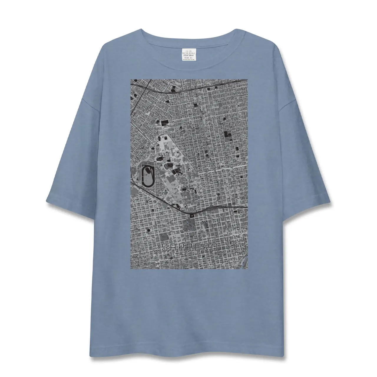 【札幌4(北海道)】地図柄ビッグシルエットTシャツ