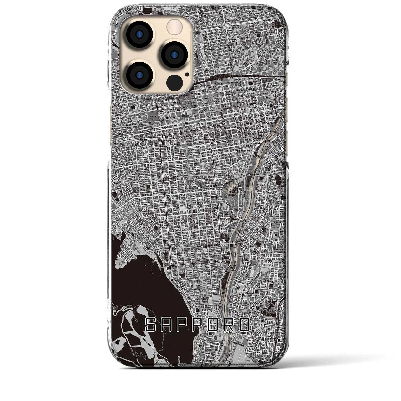 【札幌(北海道)】地図柄iPhoneケース(クリアタイプ)