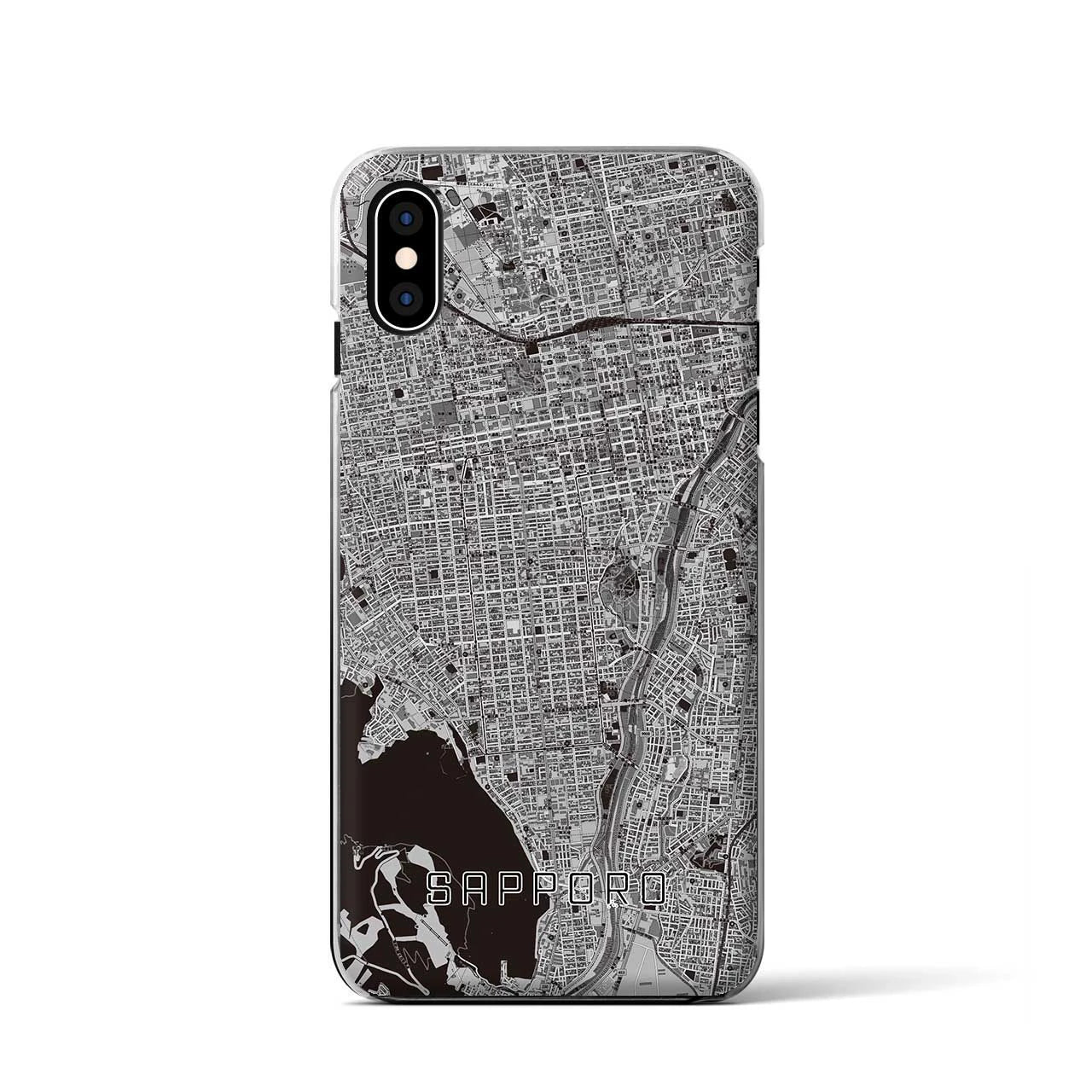 【札幌(北海道)】地図柄iPhoneケース(クリアタイプ)