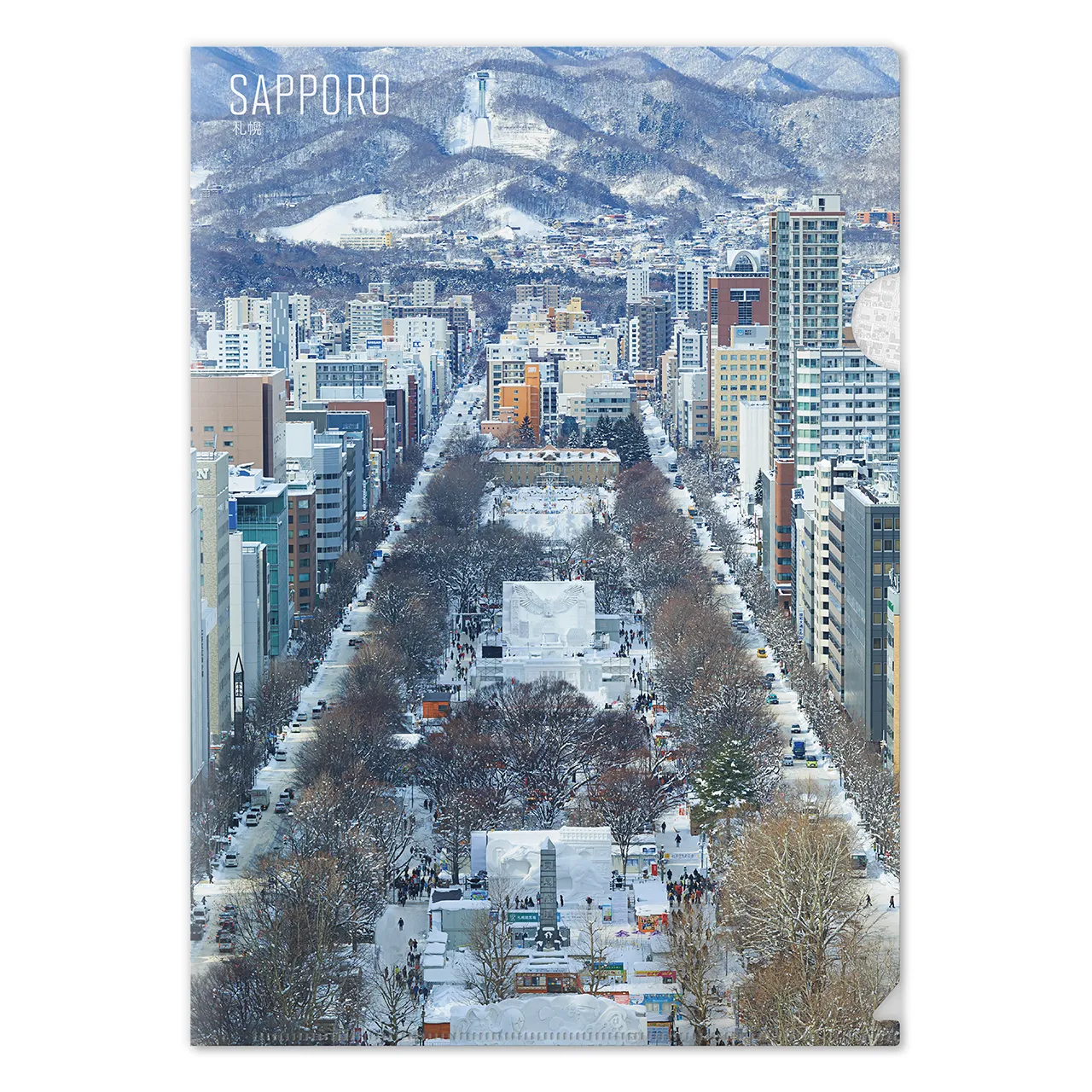 【札幌(北海道)】Map World クリアファイル