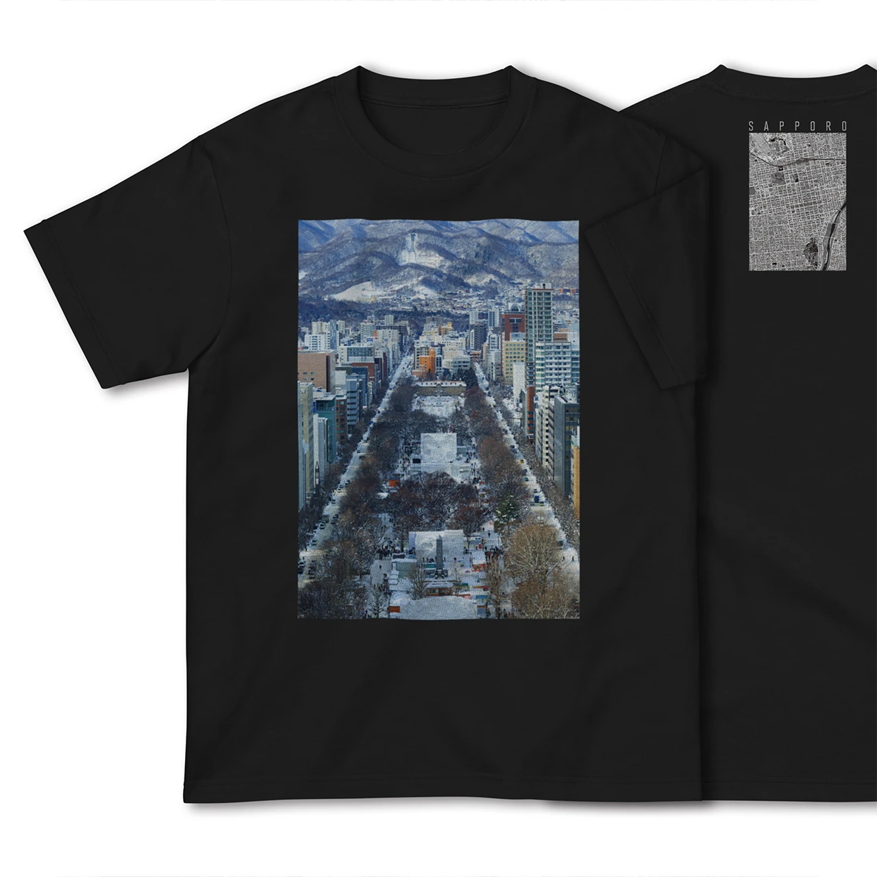 【札幌(北海道)】Map World ハイクオリティTシャツ