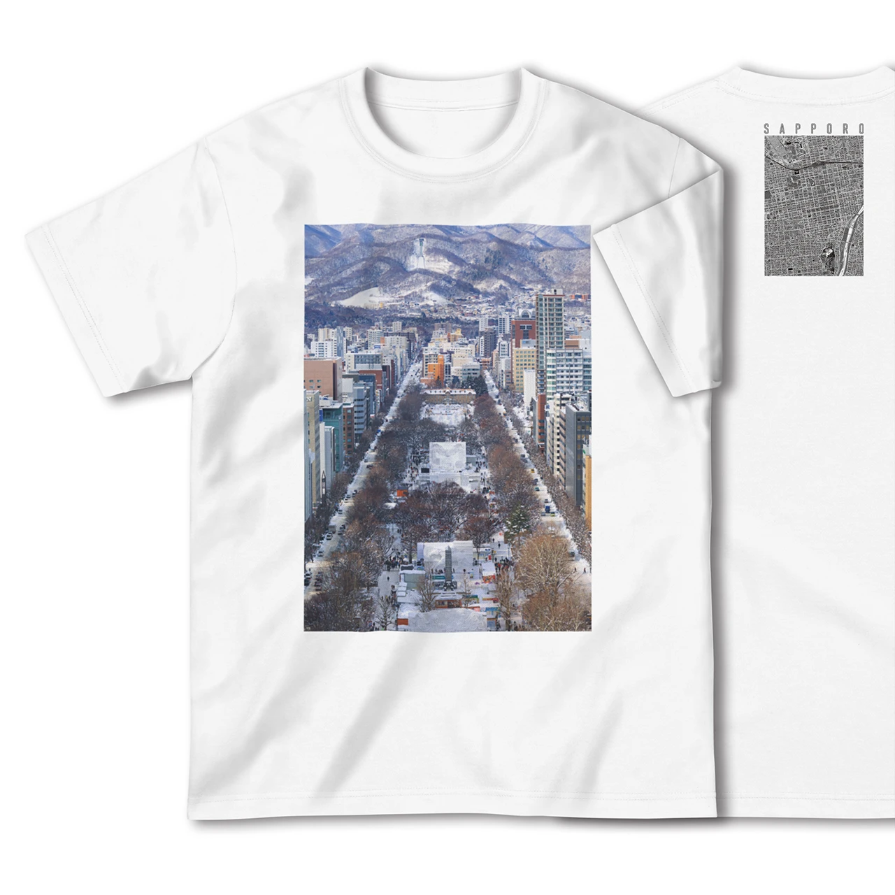 【札幌(北海道)】Map World ハイクオリティTシャツ