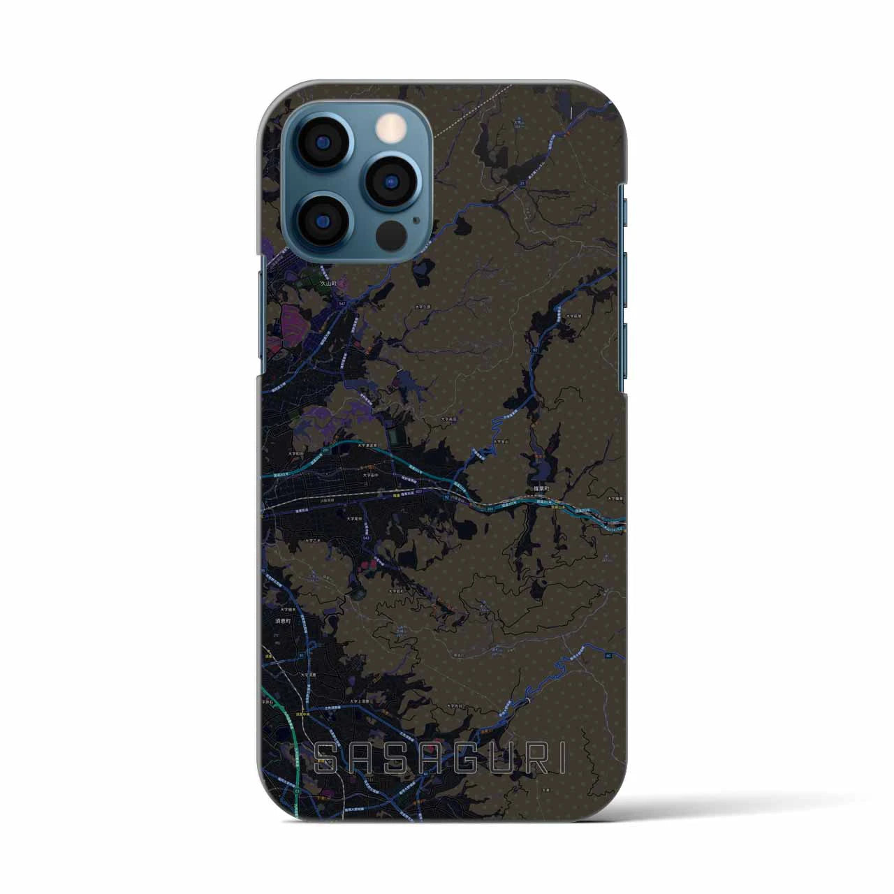 【篠栗(福岡県)】地図柄iPhoneケース(バックカバータイプ)