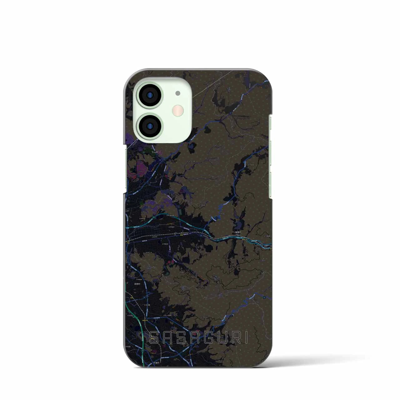 【篠栗(福岡県)】地図柄iPhoneケース(バックカバータイプ)