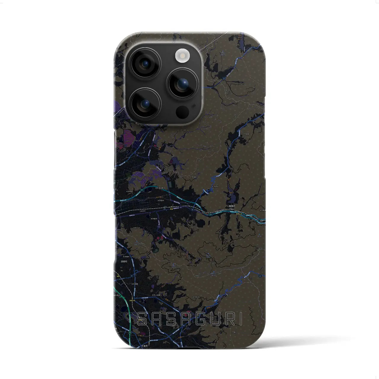 【篠栗(福岡県)】地図柄iPhoneケース(バックカバータイプ)