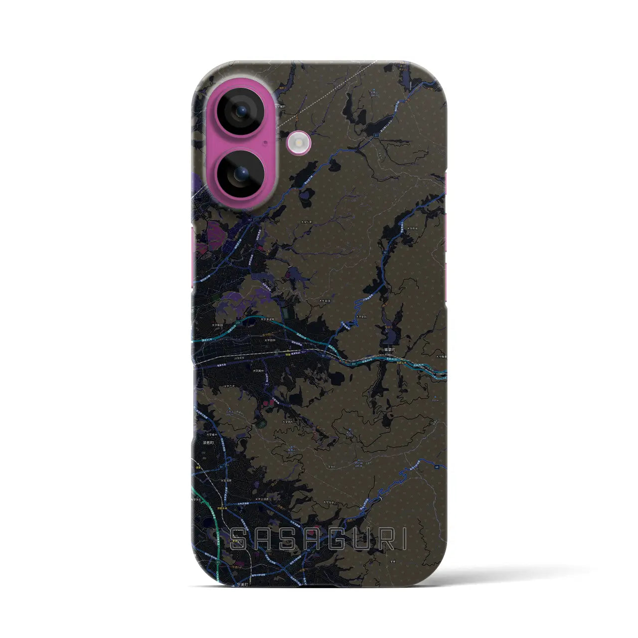 【篠栗(福岡県)】地図柄iPhoneケース(バックカバータイプ)