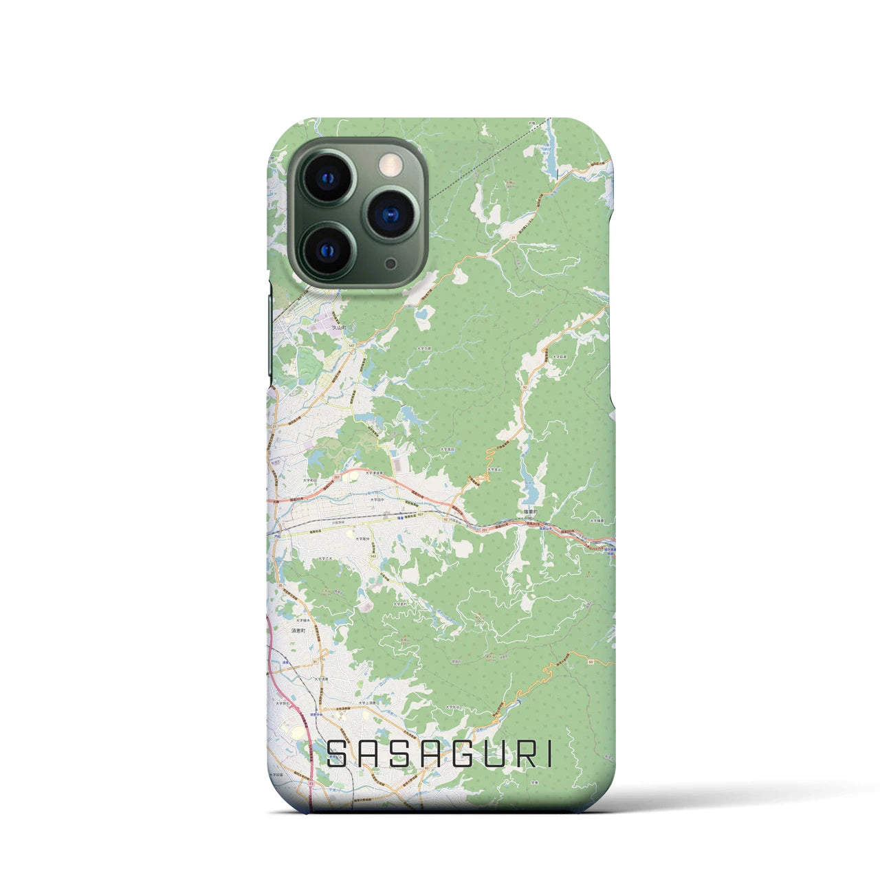 【篠栗(福岡県)】地図柄iPhoneケース(バックカバータイプ)