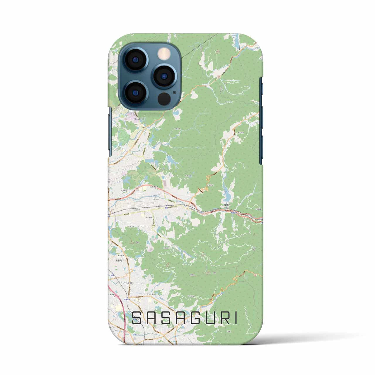 【篠栗(福岡県)】地図柄iPhoneケース(バックカバータイプ)