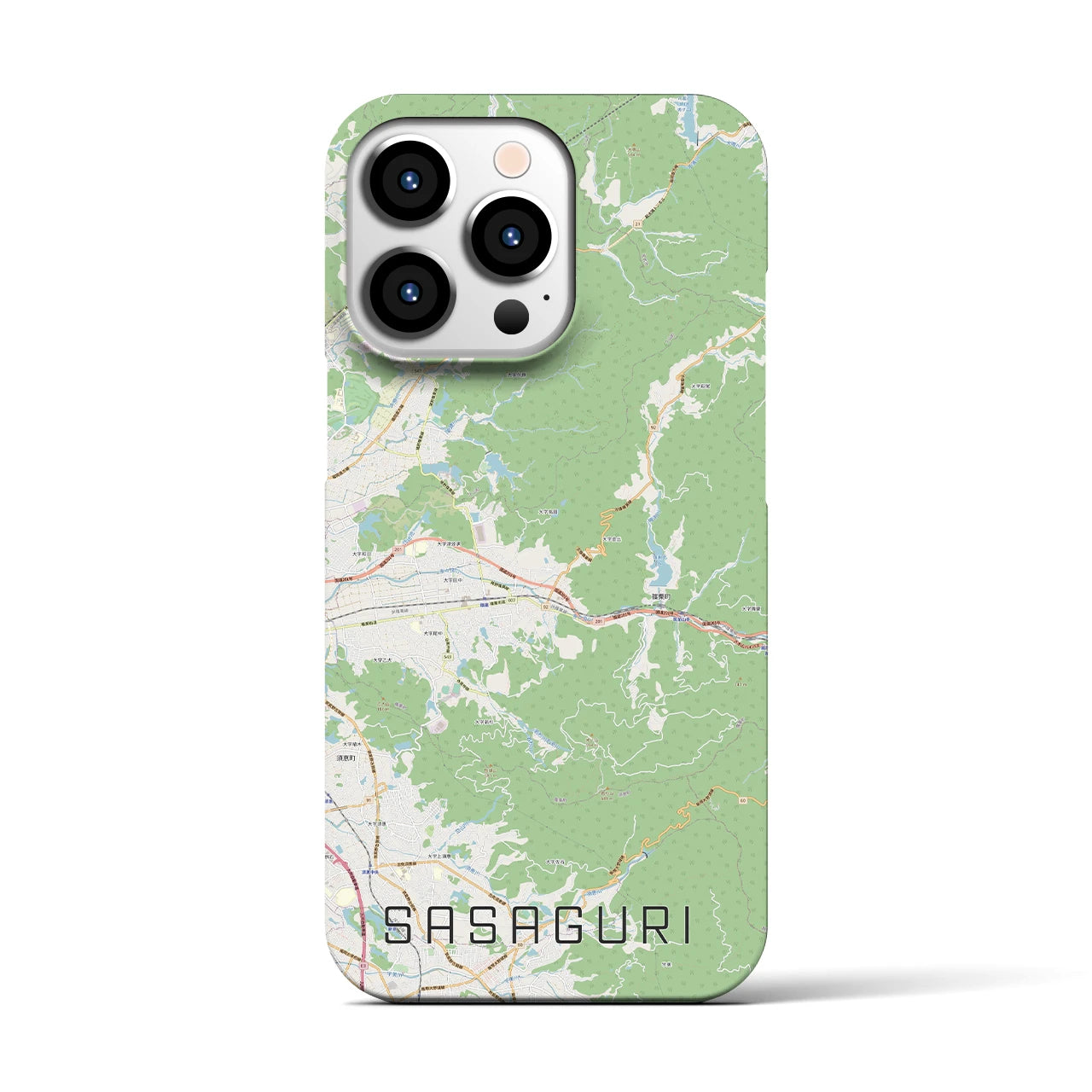 【篠栗(福岡県)】地図柄iPhoneケース(バックカバータイプ)