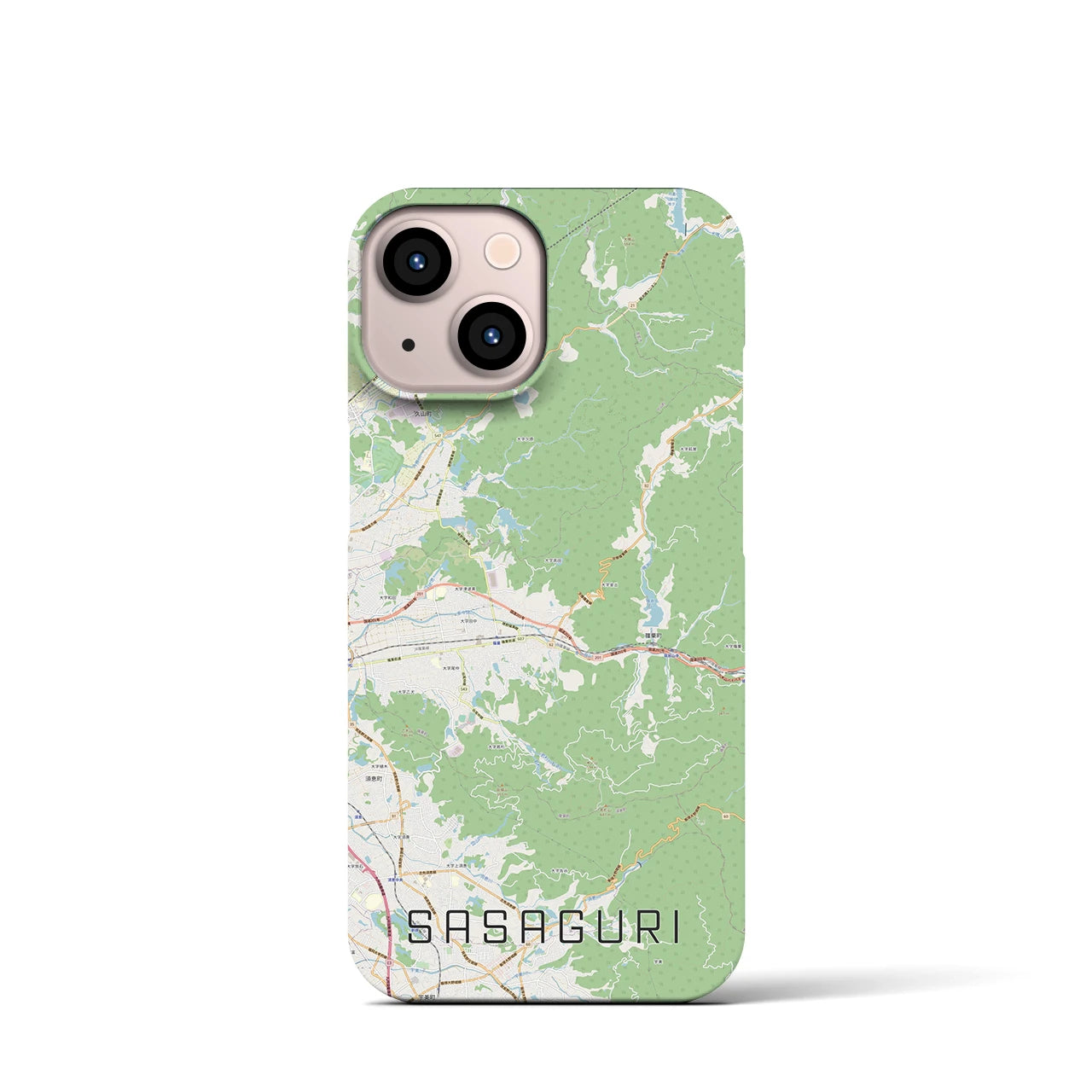 【篠栗(福岡県)】地図柄iPhoneケース(バックカバータイプ)