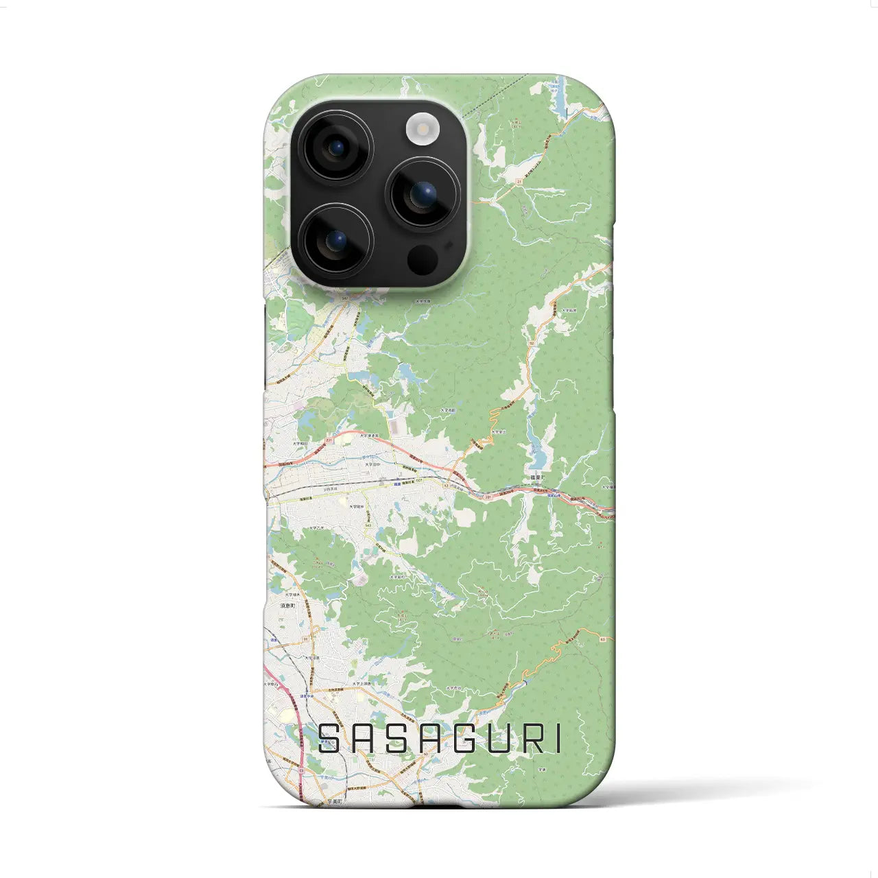 【篠栗(福岡県)】地図柄iPhoneケース(バックカバータイプ)