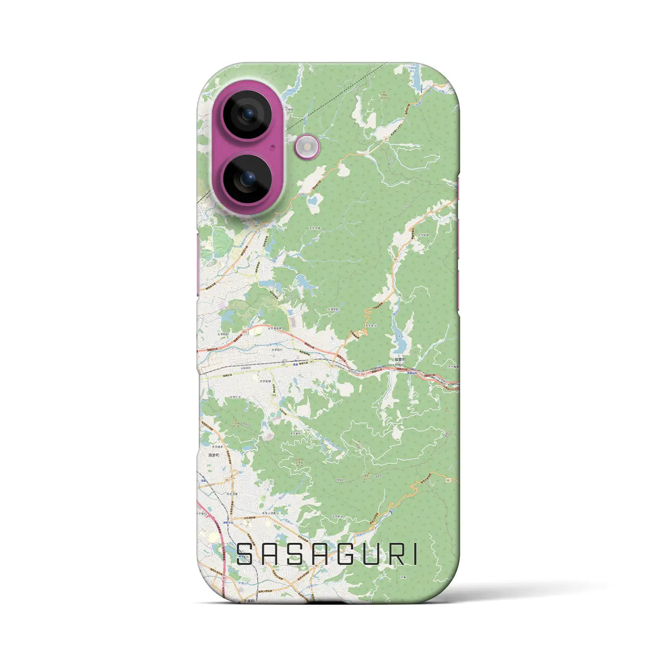 【篠栗(福岡県)】地図柄iPhoneケース(バックカバータイプ)
