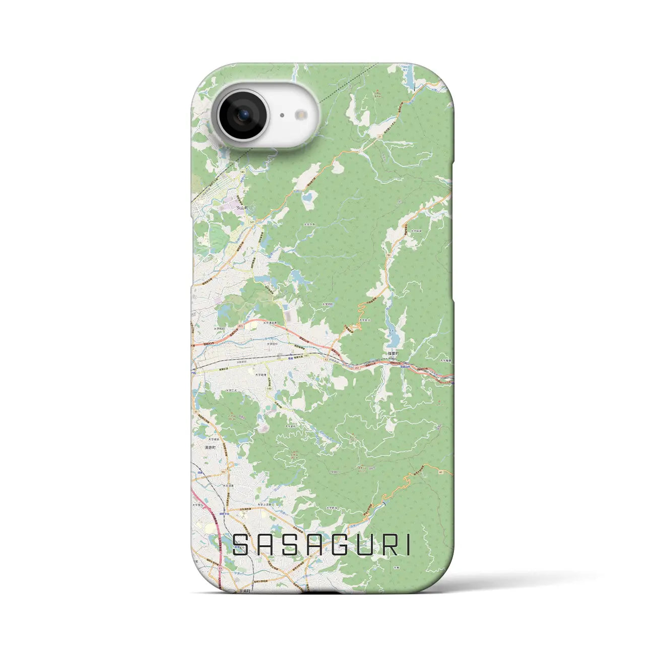 【篠栗(福岡県)】地図柄iPhoneケース(バックカバータイプ)