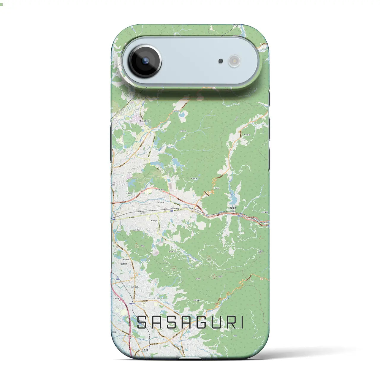 【篠栗(福岡県)】地図柄iPhoneケース(バックカバータイプ)