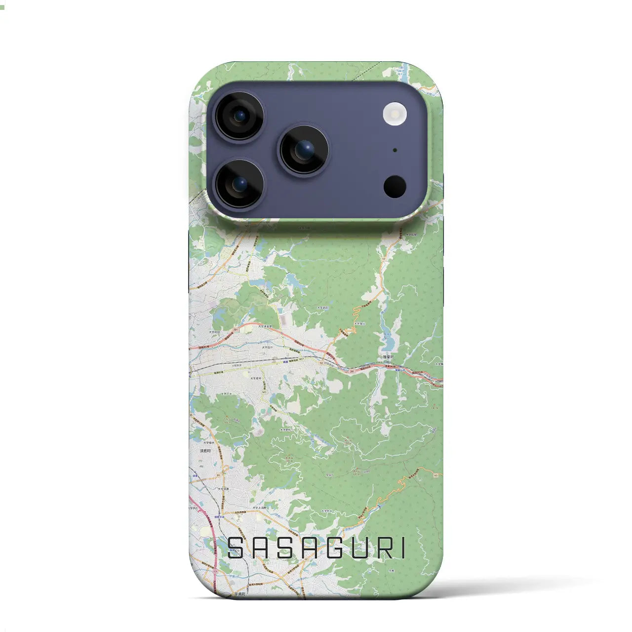 【篠栗(福岡県)】地図柄iPhoneケース(バックカバータイプ)