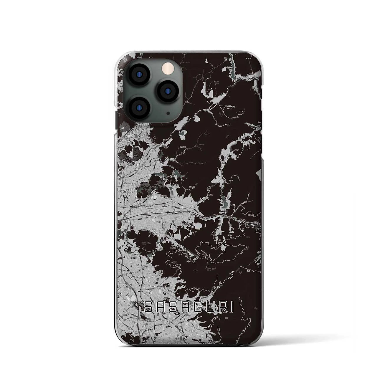 【篠栗(福岡県)】地図柄iPhoneケース(クリアタイプ)