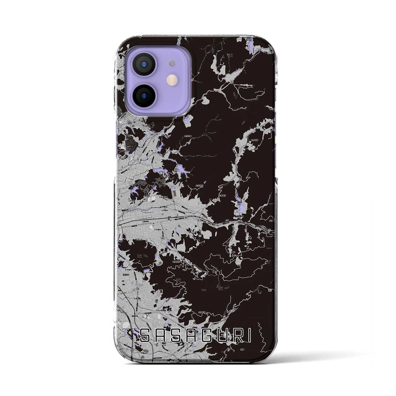 【篠栗(福岡県)】地図柄iPhoneケース(クリアタイプ)