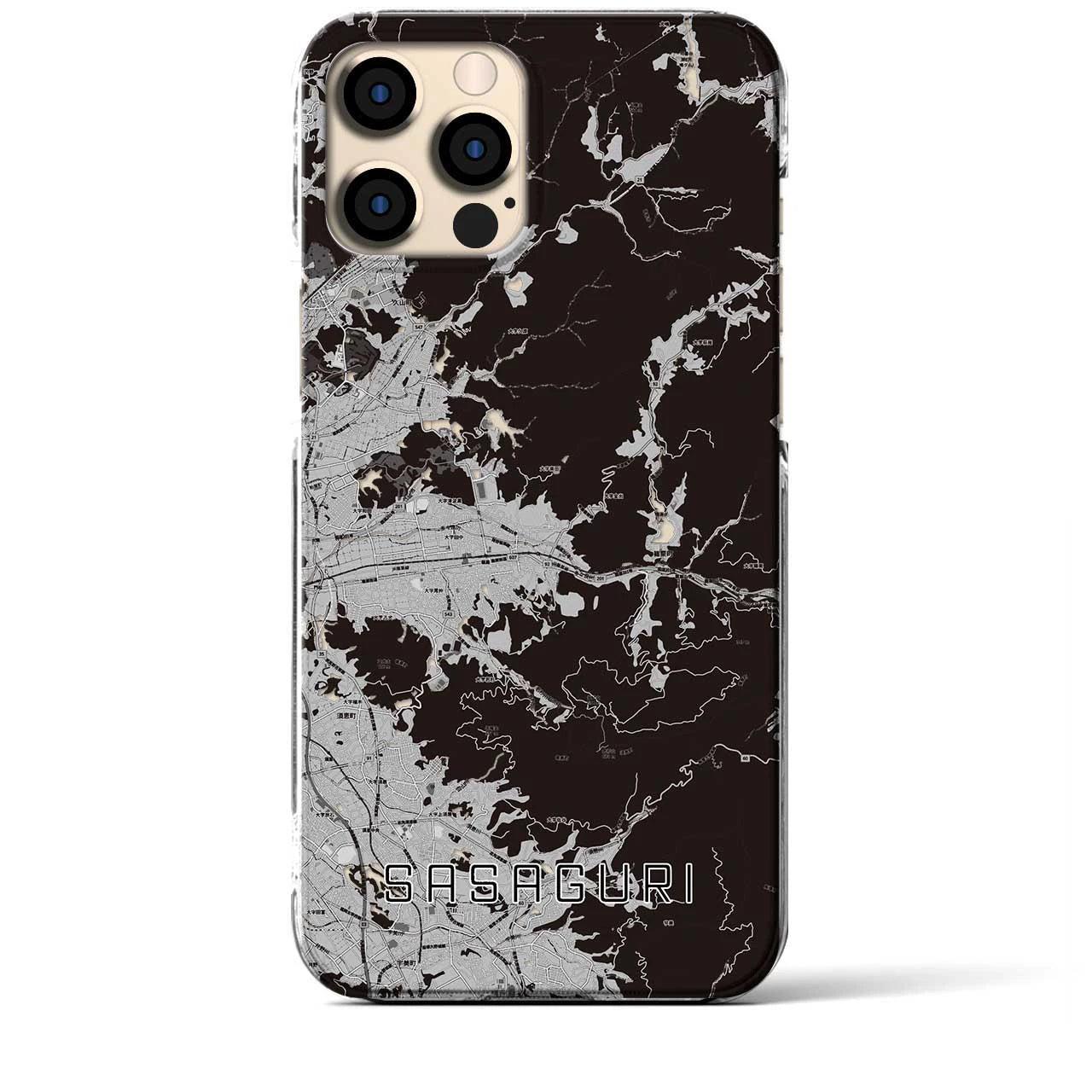 【篠栗(福岡県)】地図柄iPhoneケース(クリアタイプ)