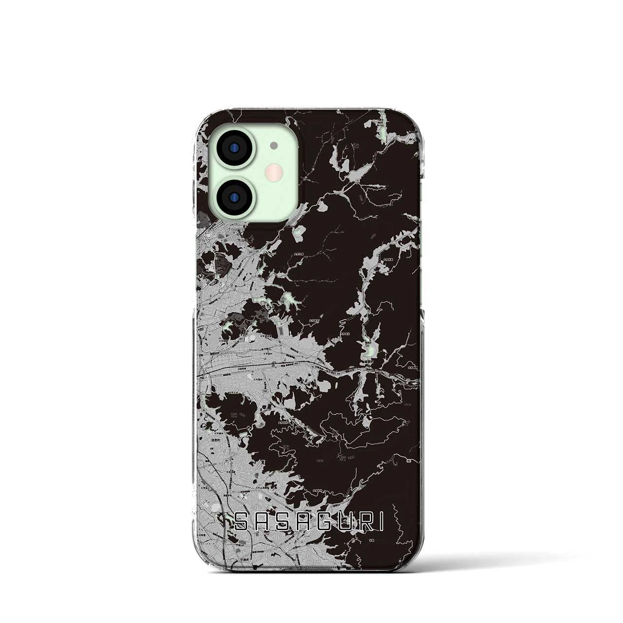 【篠栗(福岡県)】地図柄iPhoneケース(クリアタイプ)