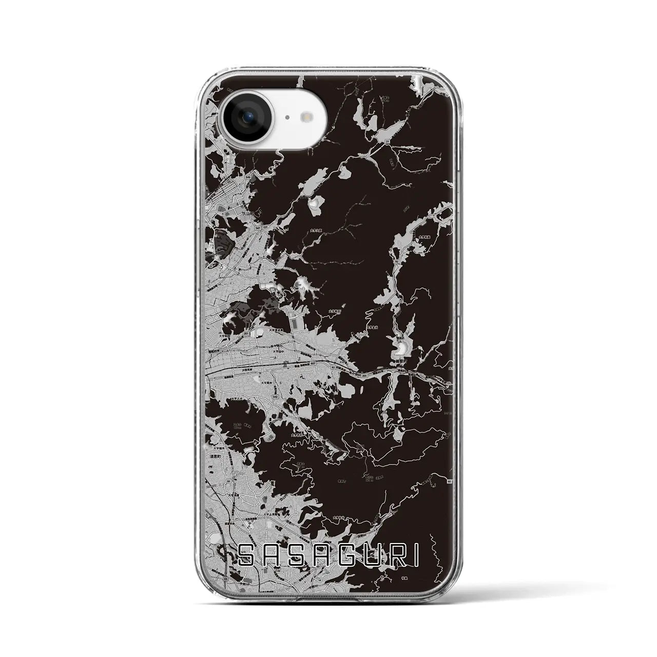 【篠栗(福岡県)】地図柄iPhoneケース(クリアタイプ)