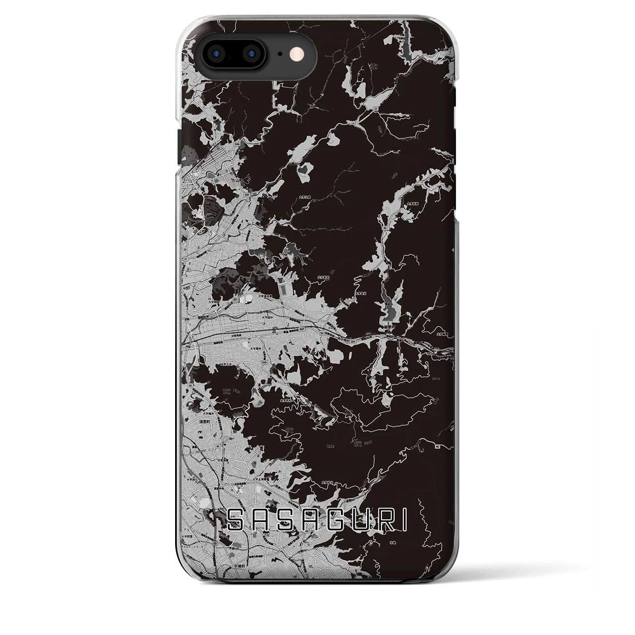 【篠栗(福岡県)】地図柄iPhoneケース(クリアタイプ)