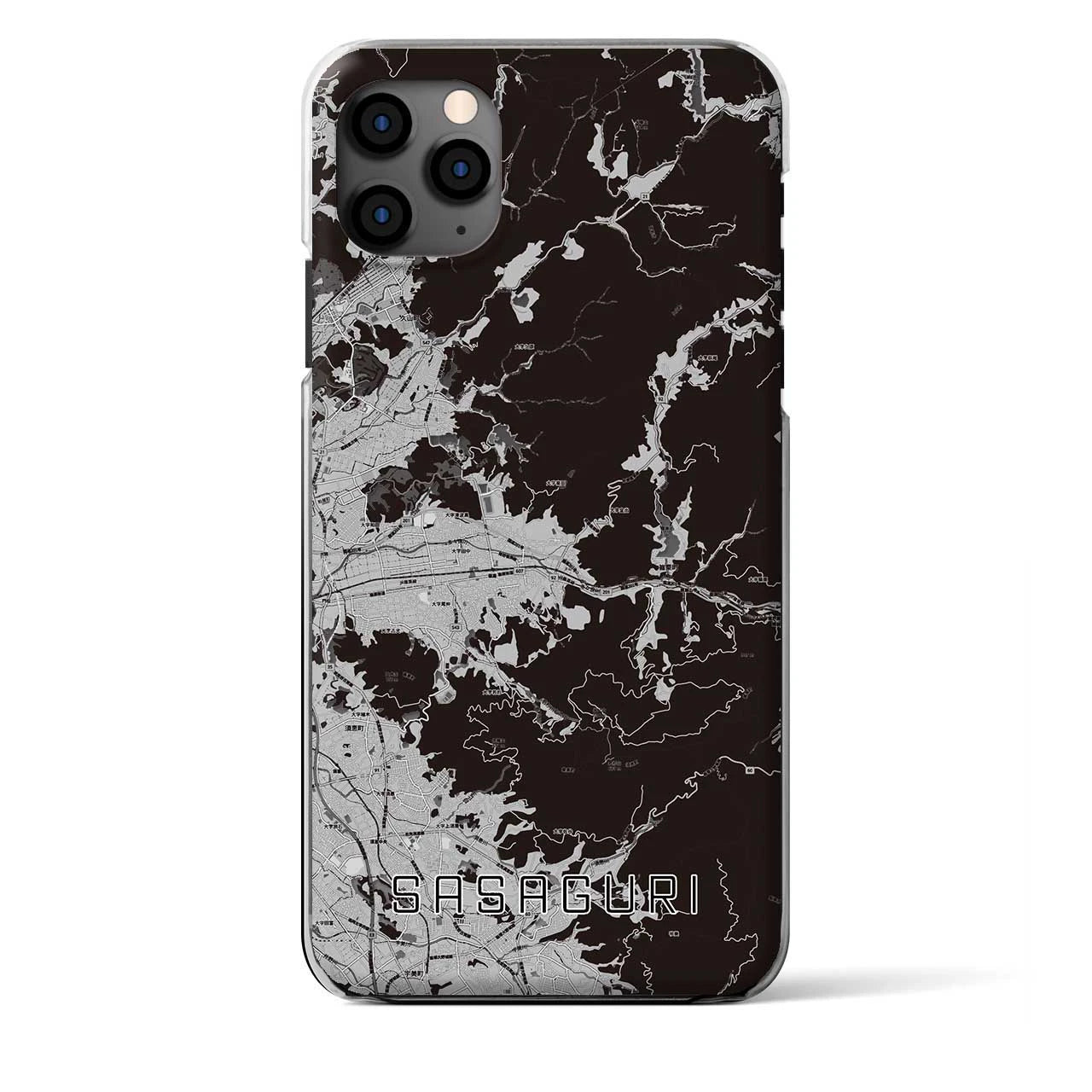 【篠栗(福岡県)】地図柄iPhoneケース(クリアタイプ)