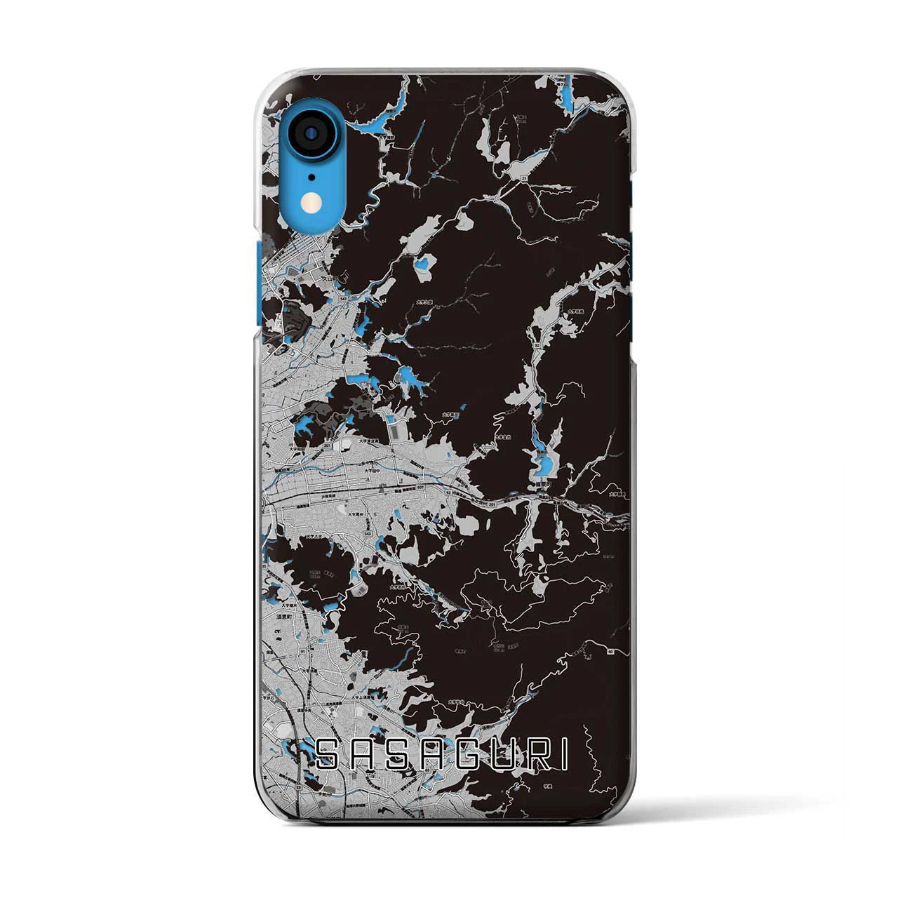 【篠栗(福岡県)】地図柄iPhoneケース(クリアタイプ)