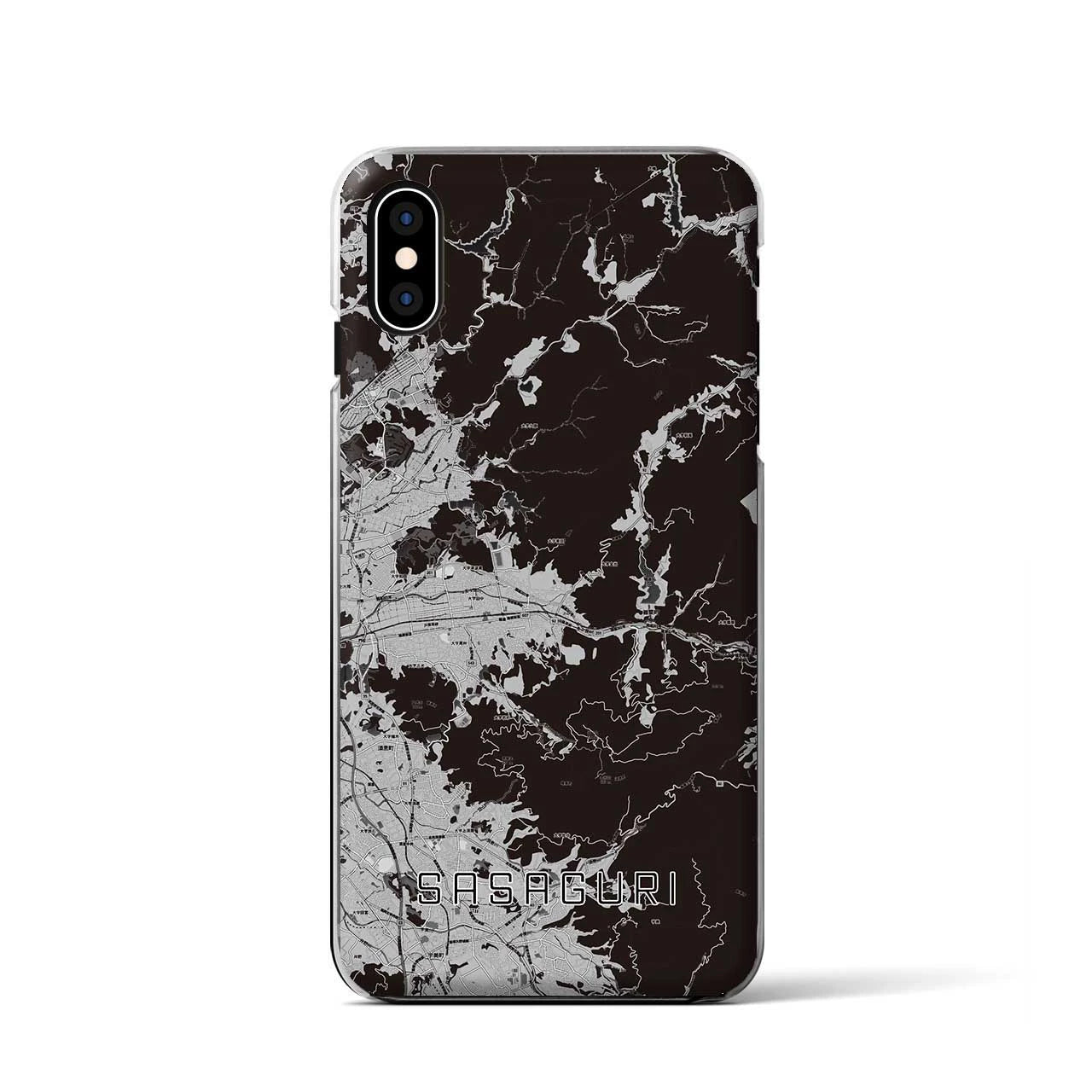 【篠栗(福岡県)】地図柄iPhoneケース(クリアタイプ)