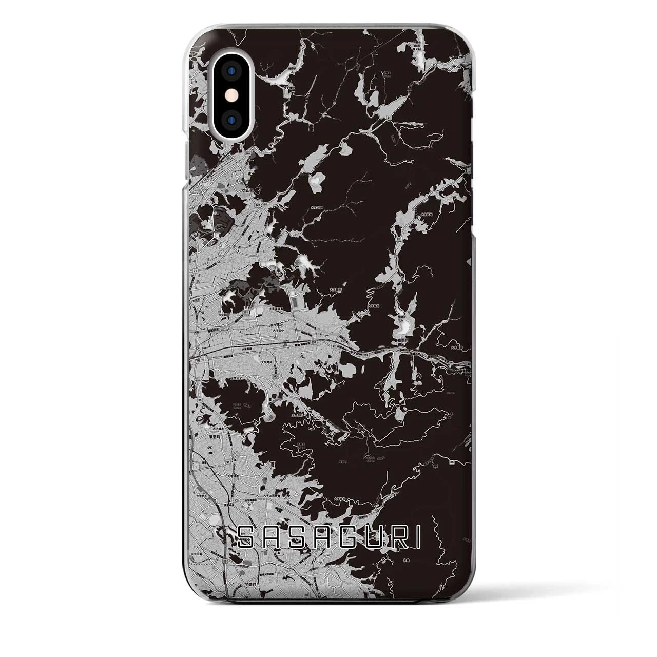 【篠栗(福岡県)】地図柄iPhoneケース(クリアタイプ)