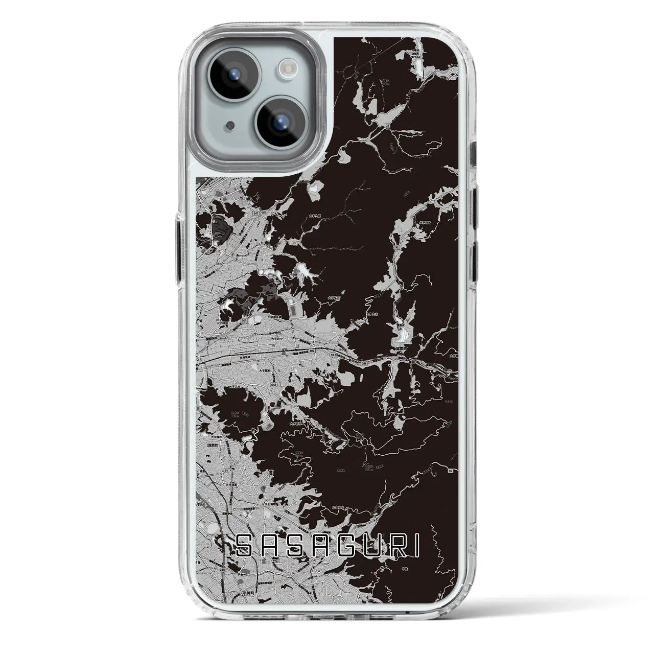 【篠栗(福岡県)】地図柄iPhoneケース(MagSafeタイプ)