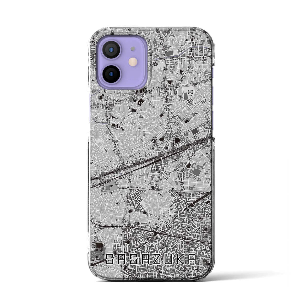 【笹塚(東京都)】地図柄iPhoneケース(クリアタイプ)