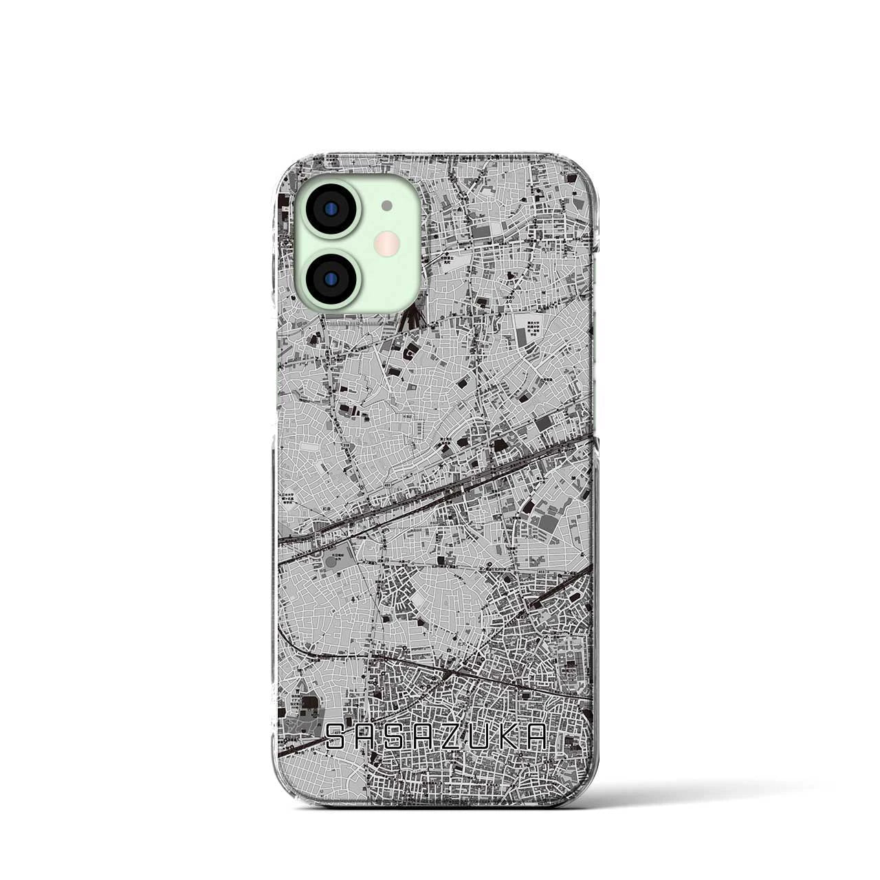 【笹塚(東京都)】地図柄iPhoneケース(クリアタイプ)