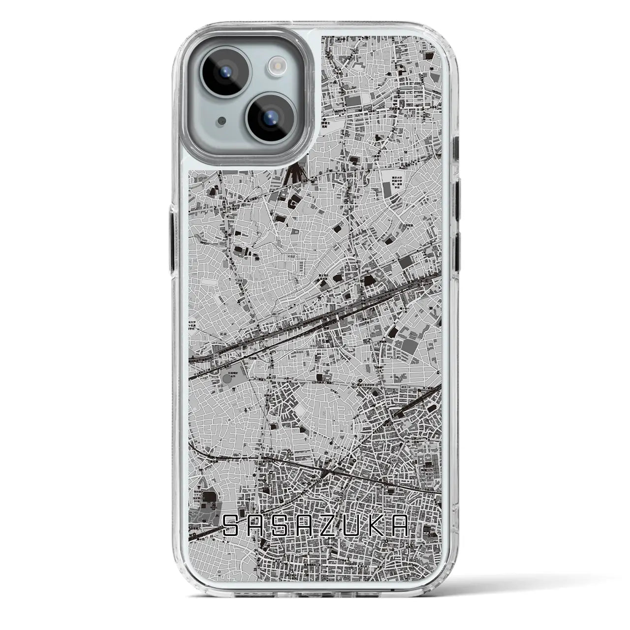 【笹塚(東京都)】地図柄iPhoneケース(MagSafeタイプ)