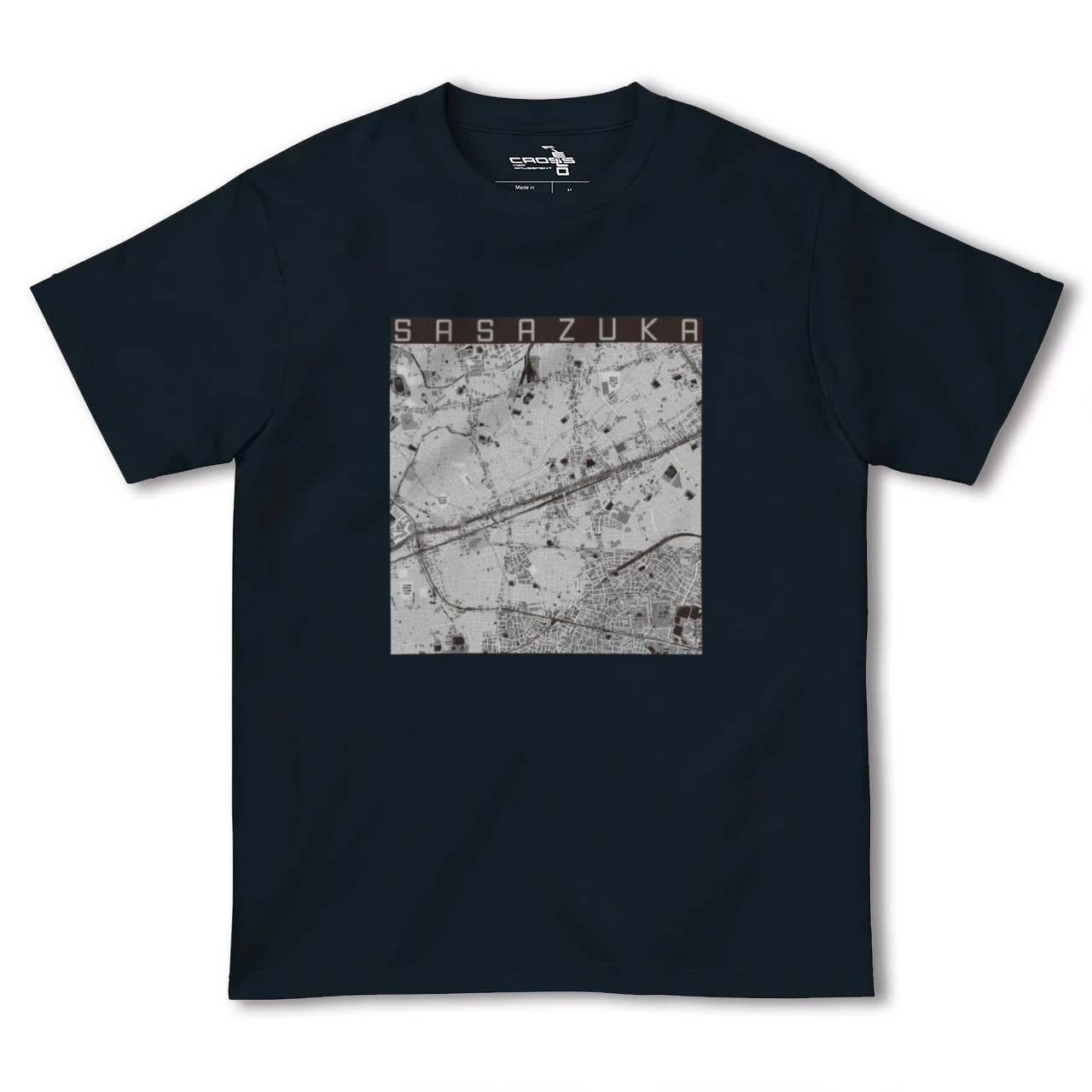 【笹塚(東京都)】地図柄ヘビーウェイトTシャツ