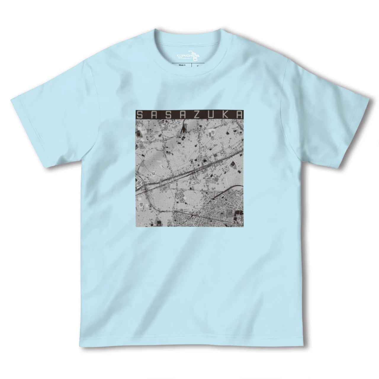 【笹塚(東京都)】地図柄ヘビーウェイトTシャツ