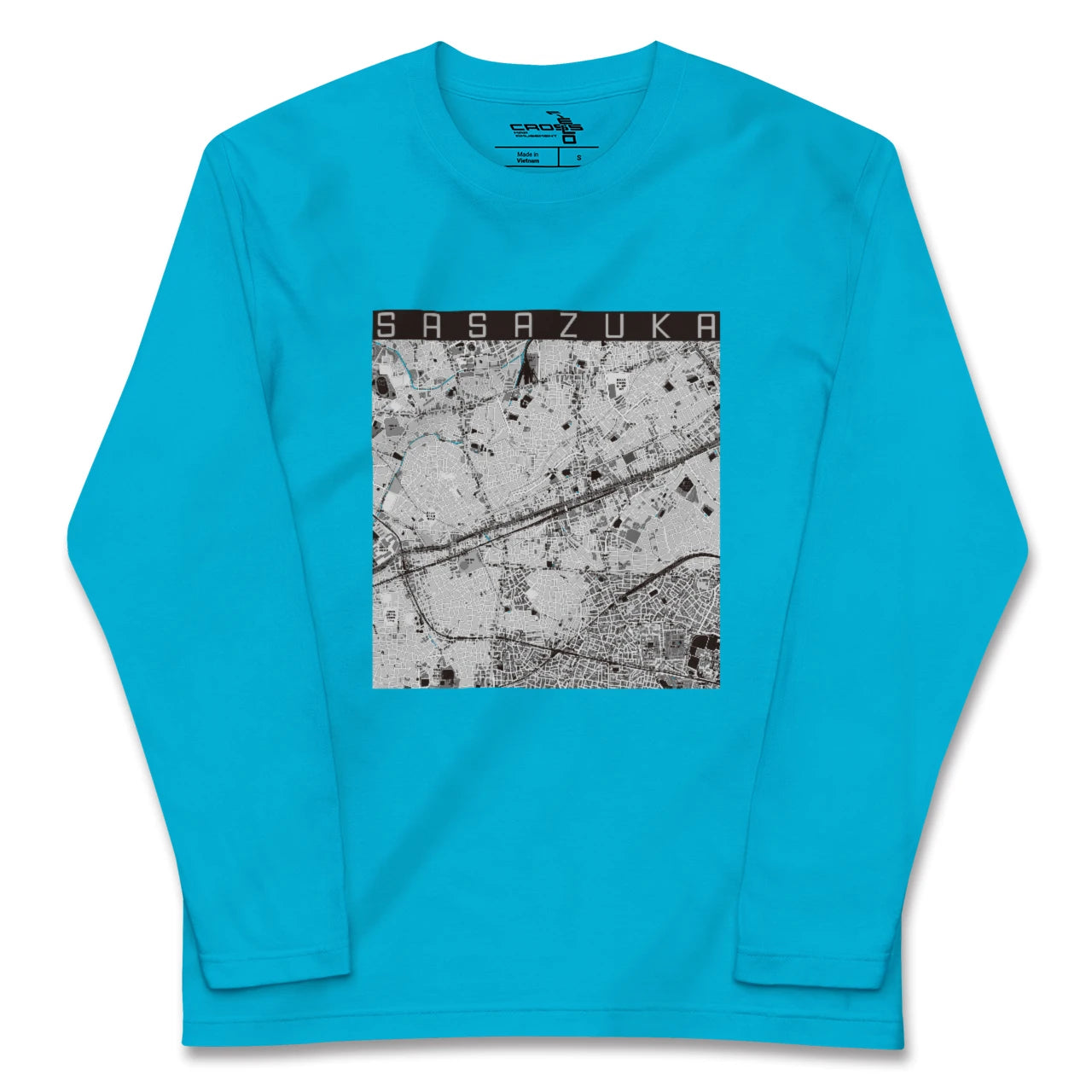 【笹塚(東京都)】地図柄ロングスリーブTシャツ