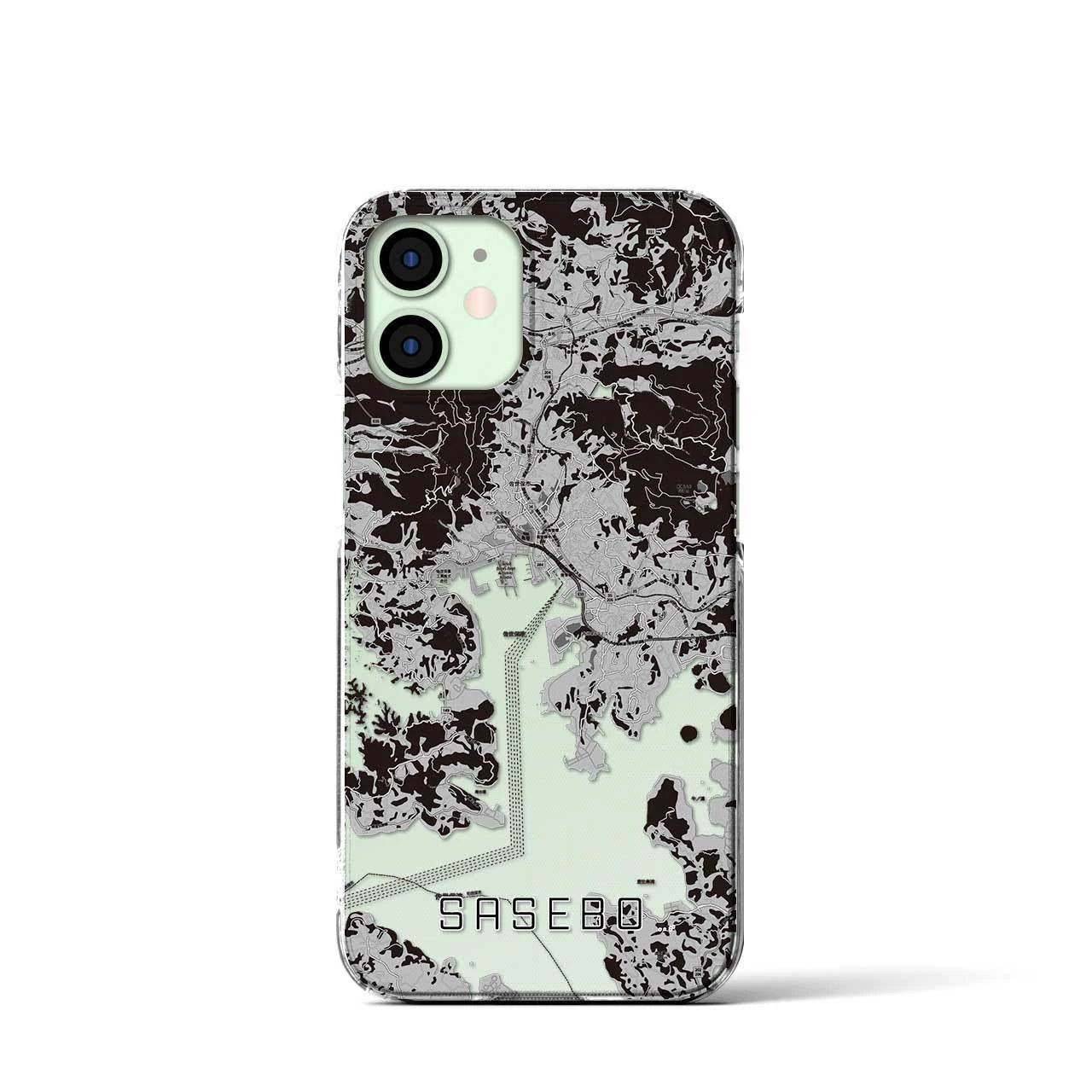 【佐世保(長崎県)】地図柄iPhoneケース(クリアタイプ)