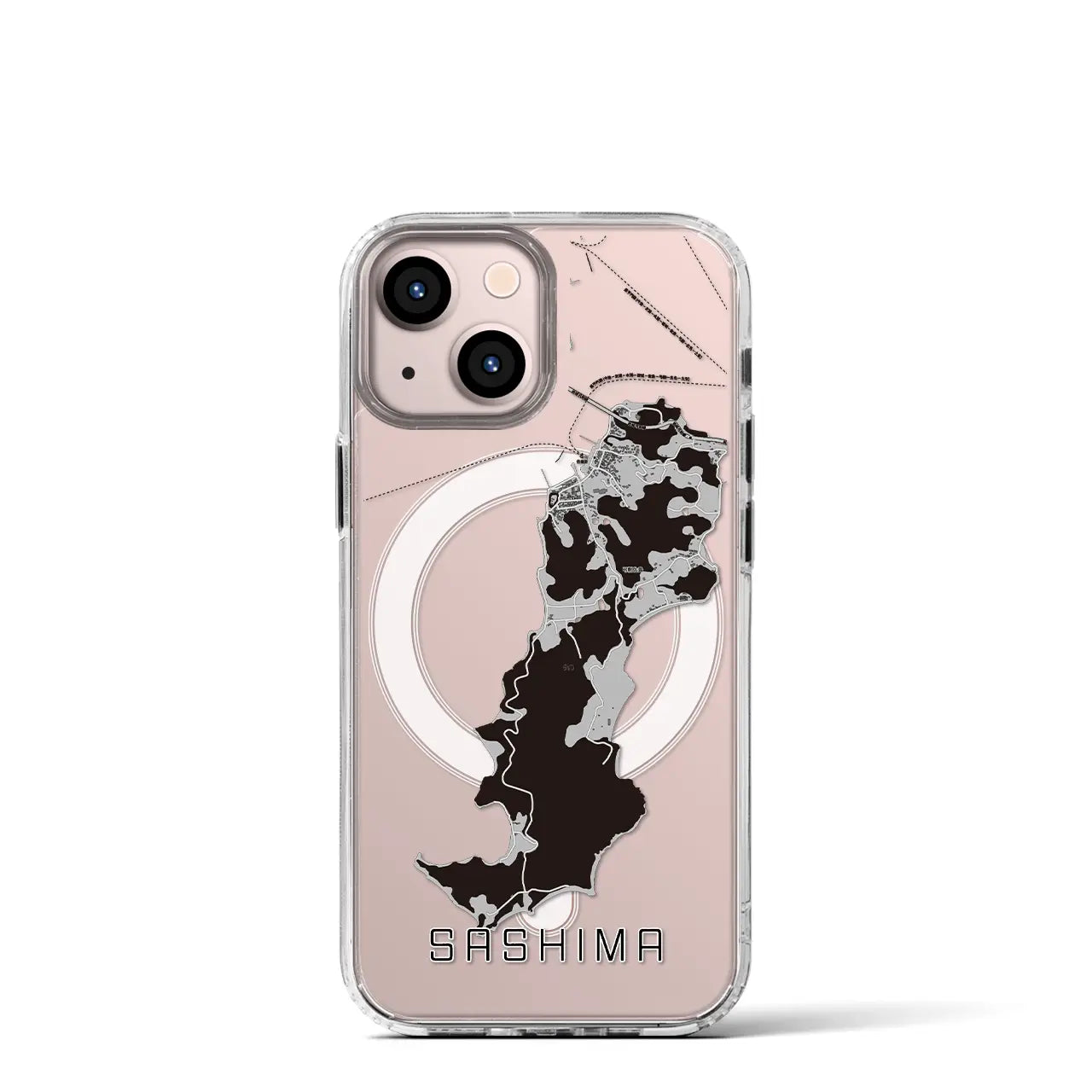 【佐島(愛媛県)】地図柄iPhoneケース(MagSafeタイプ)