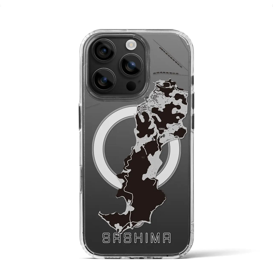 【佐島(愛媛県)】地図柄iPhoneケース(MagSafeタイプ)