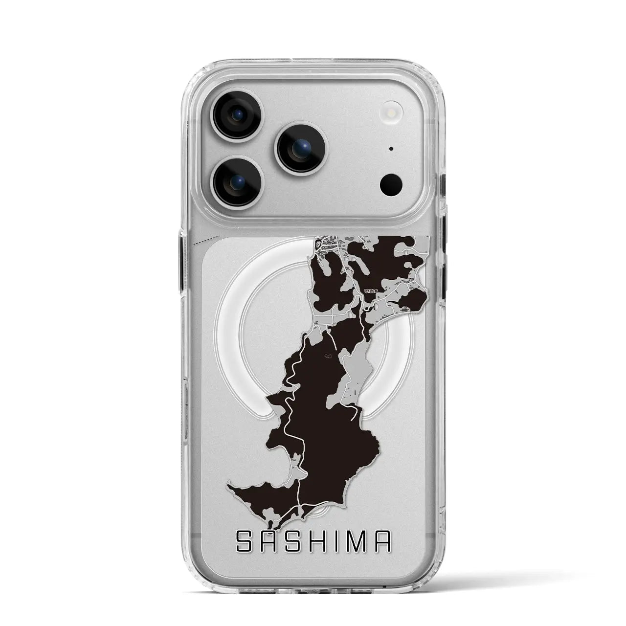 【佐島(愛媛県)】地図柄iPhoneケース(MagSafeタイプ)