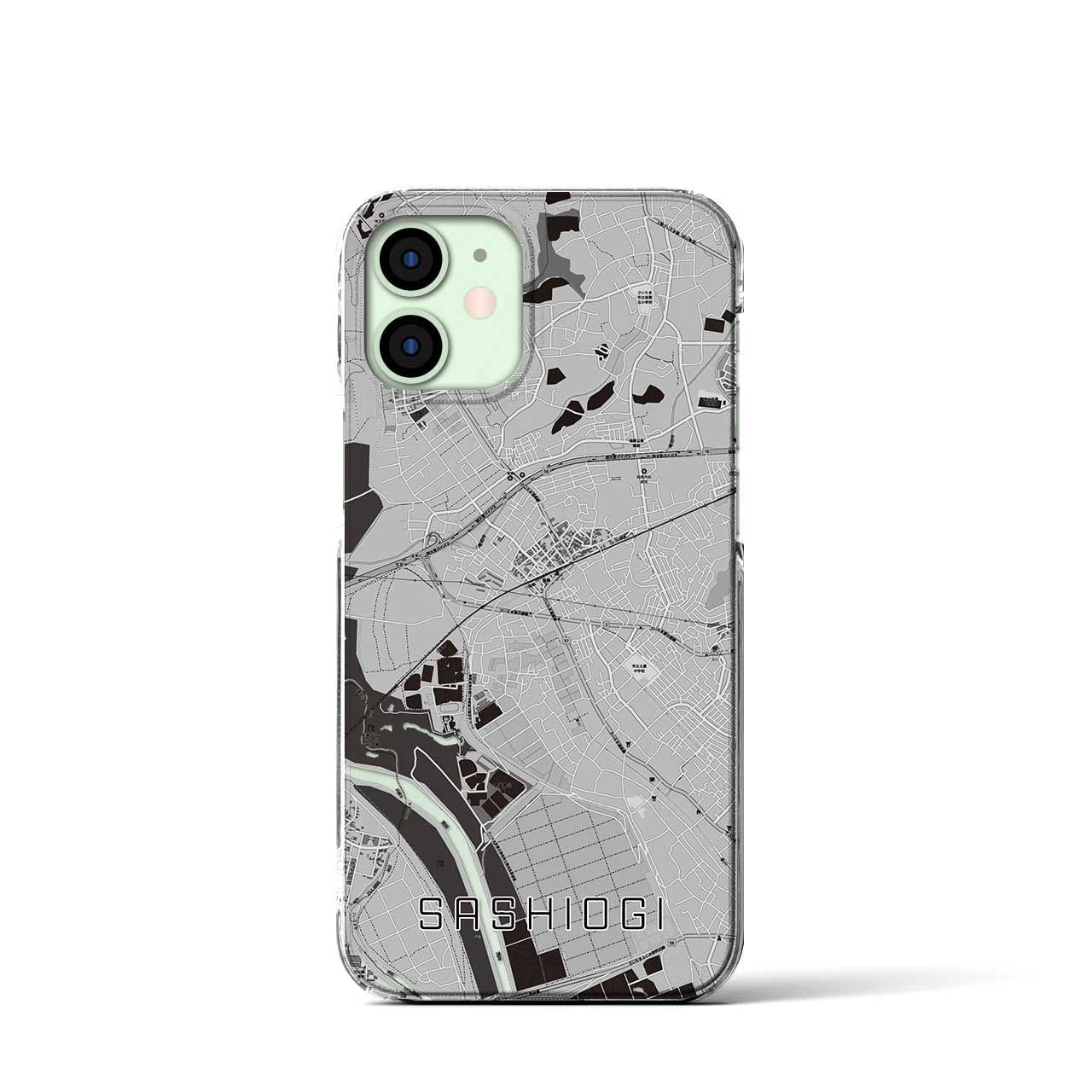 【指扇(埼玉県)】地図柄iPhoneケース(クリアタイプ)