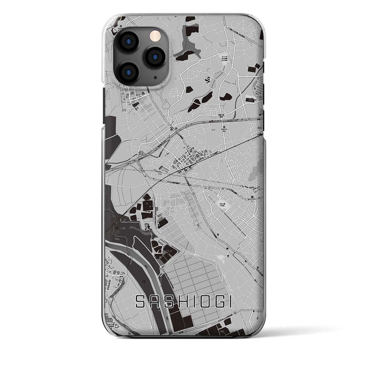 【指扇(埼玉県)】地図柄iPhoneケース(クリアタイプ)