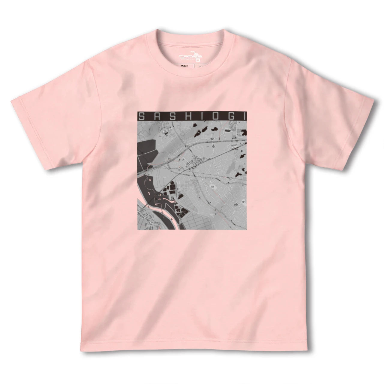 【指扇(埼玉県)】地図柄ヘビーウェイトTシャツ