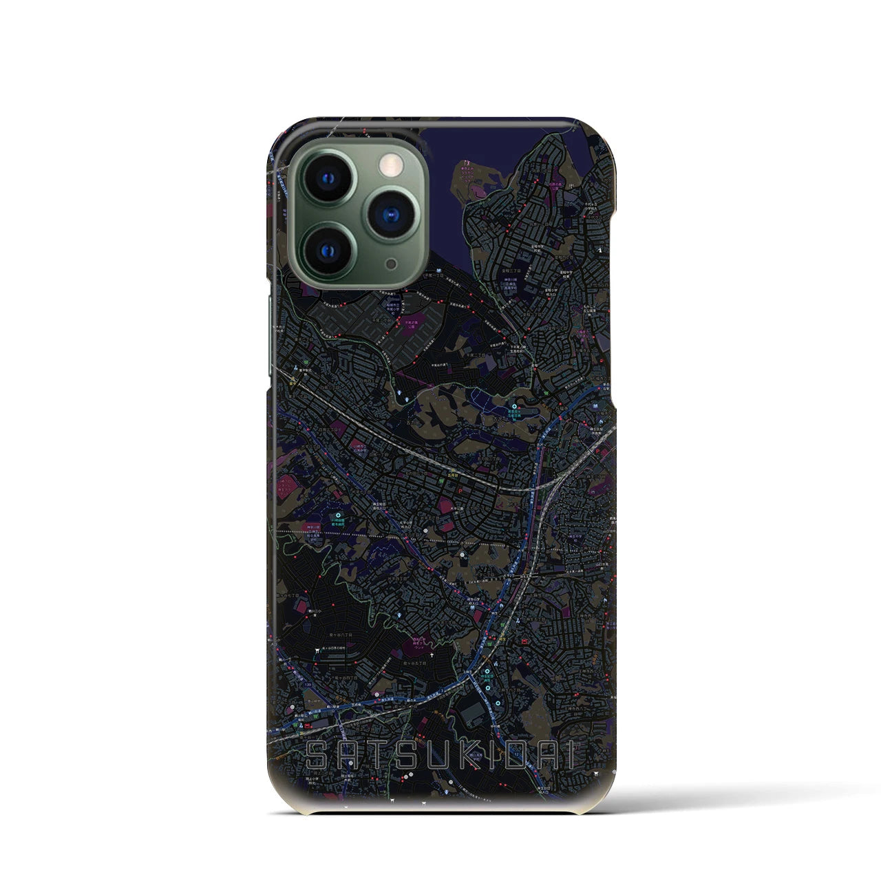 【五月台(神奈川県)】地図柄iPhoneケース(バックカバータイプ)