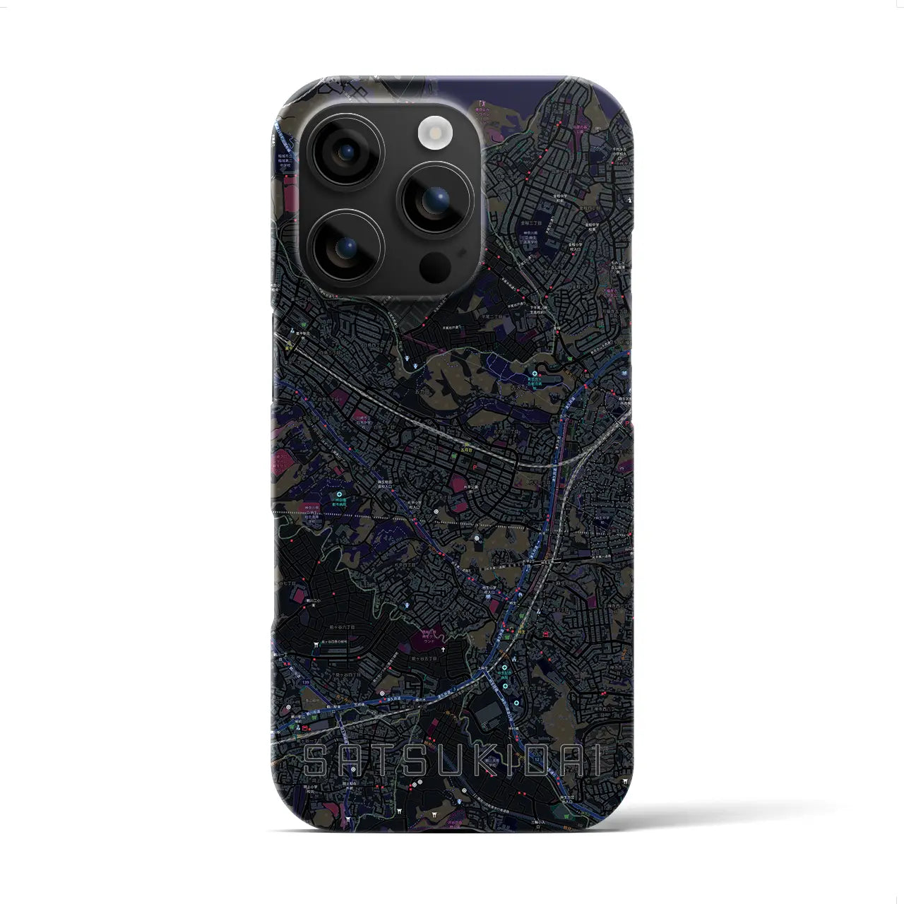 【五月台(神奈川県)】地図柄iPhoneケース(バックカバータイプ)